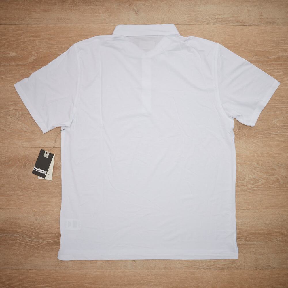 Linksoul Men's Delray White Polo - Size XXL - Picture 6 of 6